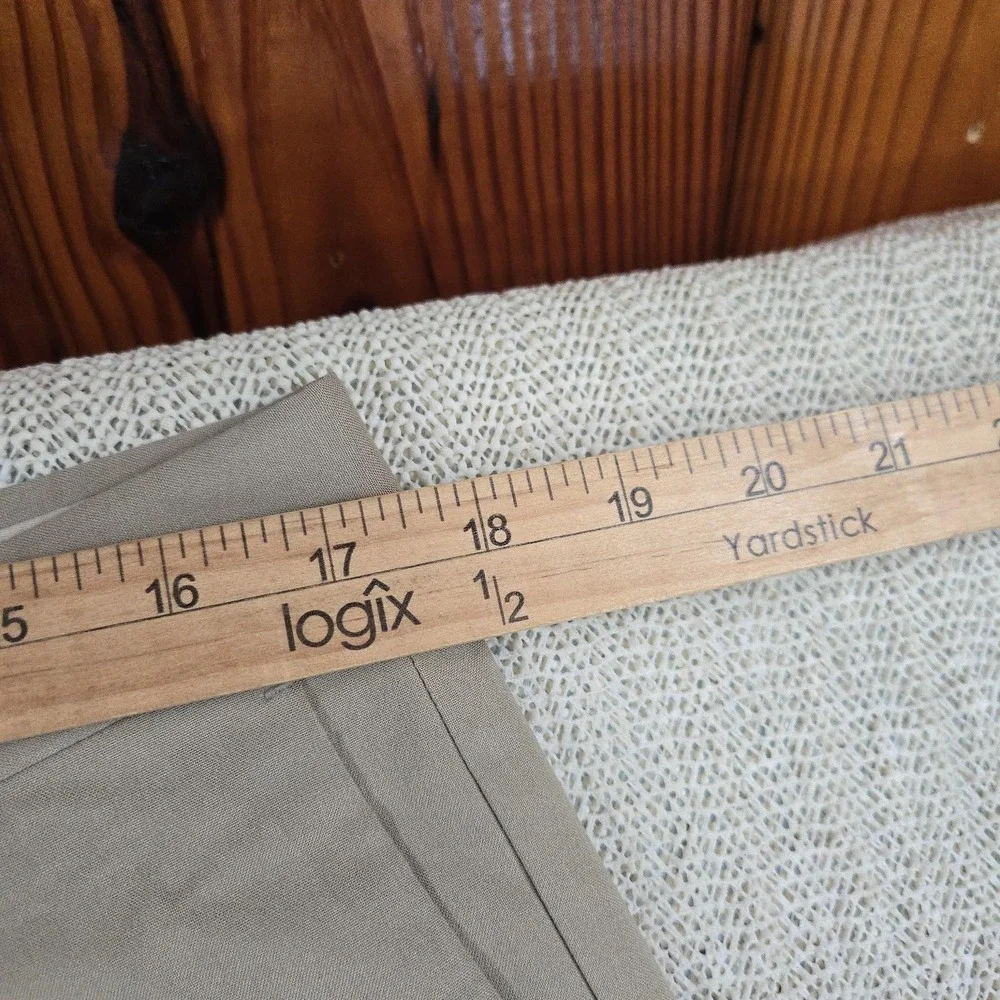 Nautica Pants‎ Mens 34x32 Beige Rigger Classic Fit Pleated Stretch Chino Casual